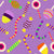 Halloween treats pattern in soft purple background by noonmaz Image