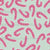 Tossed Hot Pink Christmas Candy Canes on Duck Egg Blue Image