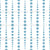 VERTICAL DOTTED STRIPES WITH OP ART EFFECT in sea blue on white. Bold modern Polka Dots as repeating circle motif with varied scale create a bold graphic look. Ideal for apparel, upholstery, gift wrap, interiors, sewing, and surface design projects. Image