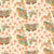 The Patchwork Butterfly Collection-Patchwork Butterflies-Orange-Mint-Gold Butterflies and Flowers-Art Nouveau Palette Image