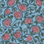 Renaissance Hydrangea Swirls in Light Blue and Pink Image