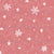 Arctic Twilight (Cranberry) / Making Spirits Bright Collection / Christmas and Winter Stars and Snowflakes in White on a Reddish Pink Background / 230304 Image