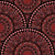 Fashion Week Cabernet Coral Whirl Dot Mandala Art Deco Scallops Image