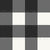 Farm and Meadow Dark Gray and Cream Buffalo Plaid Image