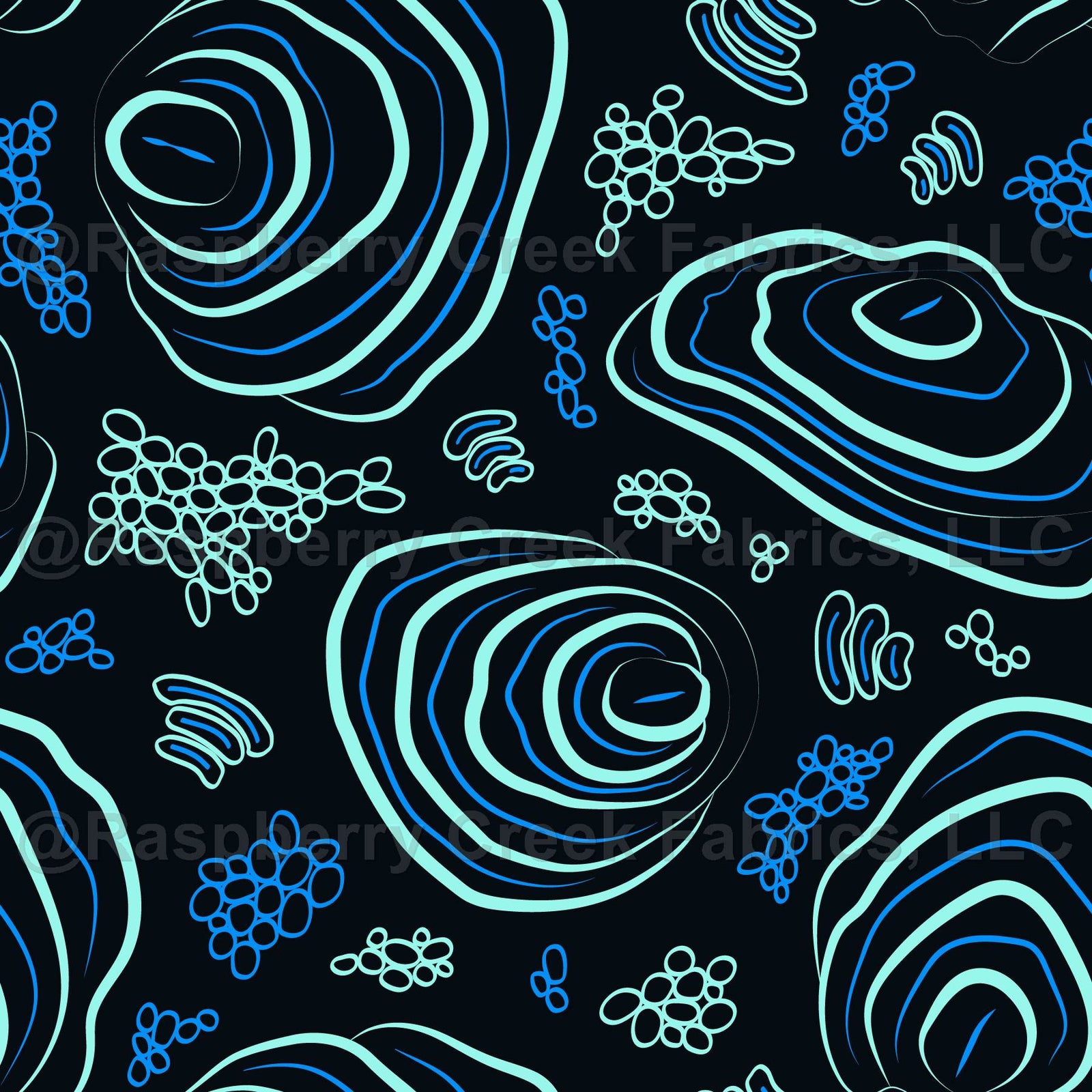 EMPEROR ANGELFISH NAUTICAL SEASIDE FISH BLACK BLUE. Special print for lake house decor or fishing lovers. This pattern represents the fun stripes and colors of the angelfish. Great for a underwater seaside touch, on the beach, or in the bathroom