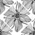Monochrome Topography Flower Tangle Diamond Tile Image