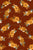 Autumn Floral Clusters in Mustard Yellow and Burgundy Red Image