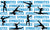 Blue Gymnastics Text and Silhouettes (Project Run and Play Summer Olympics) Image