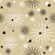 Atomic Sparkles Wallpaper - Sandy Tan - Mid-Century, Vintage, Retro Snowflakes Image