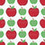 Red and Green Apples On White - Back To School Collection Image