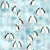 Emperor Penguins on Aqua Image