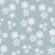 Tossed textured winter falling snowflakes on a light blue background Image