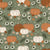 Pumpkin Patch on Limed Ash Green | Sweet November Collection SN-210101-02 Image