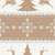Nordic Christmas - Reindeer & Snowflakes Fair Isle Sweater In Tan & Blue Image