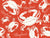 White Maryland Crab on Coastal Red, Maryland Nautical by Cassy's Color Creations Image
