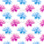 Pink Dahlia, Blue Dahla, Floral Pattern, Flowers Image