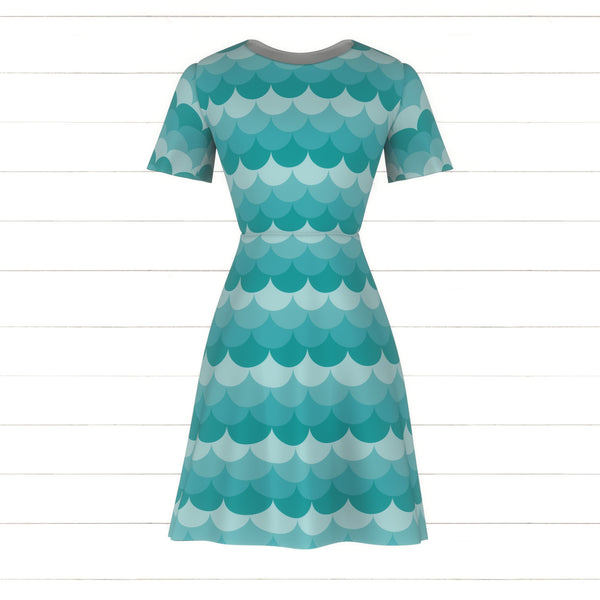 Project Under the Sea Mermaid Tail in Ocean - Raspberry Creek Fabrics