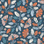 Rustic Multicolored Moths and Navy Blue Midnight Woodland Boho Garden Wallpaper Image