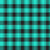 Gingham Tablecloth Turquoise and Black Image