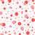 Playful Peach polka dots- Large Scale Image