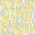 Soft yellow mimosas celadon leaves on white Image