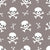 skull and cross bones in gray Image