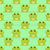 Cute Cartoon Frogs on Pale Green Wallpaper Image