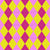 Argyle Pattern, Yellow Pink Baby Pink, Orange Stitching Image