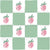 Strawberry checkers green - so berry sweet Image