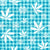 Marijuana Snowstorm Turquoise Gingham Image