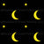 Halloween stars and moon pattern Image