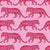 Pink and Red Tigers on Pink Image