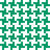 Houndstooth pattern, Green and White Image