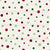 Vintage Poinsettia Confetti Polka Dots Fabric - Christmas Holiday Red Green Image