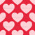 Big Hearts - Pink on Red Image