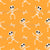 Happy Dancing Skeletons and Crossbones Marigold Yellow Image