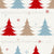 Nordic Christmas - Multicolored Christmas Trees & Snowflakes Image