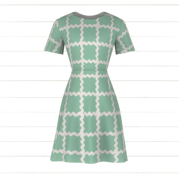 Sage Green Ric Rac Check - Raspberry Creek Fabrics