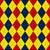 Argyle Pattern, Yellow Red Navy Blue, Black Stitching Image