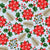 Christmas Poinsettias and Pale Powder Blue Festive Holiday Botanicals Image