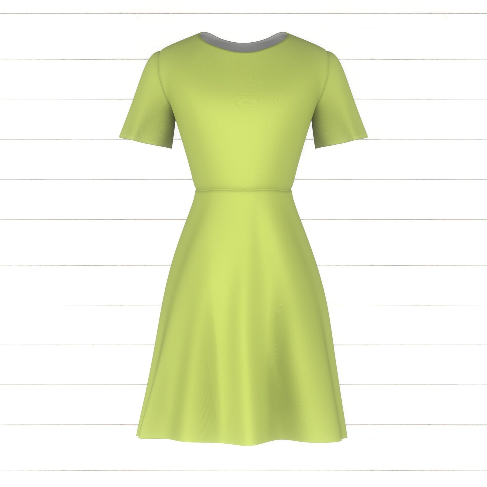Solid Color Bright Neon Dim Lime Greenish Yellow Summer Sun Beach