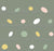 Playful Dots on Green, Round Flowers by Susina Image