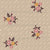Fall Floral in Pink, Yellow, and Brown on Tan with Cream Dots Image