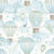 Watercolor seamless boho pattern for boys with air balloons,kites, stars, clouds on a white background Image
