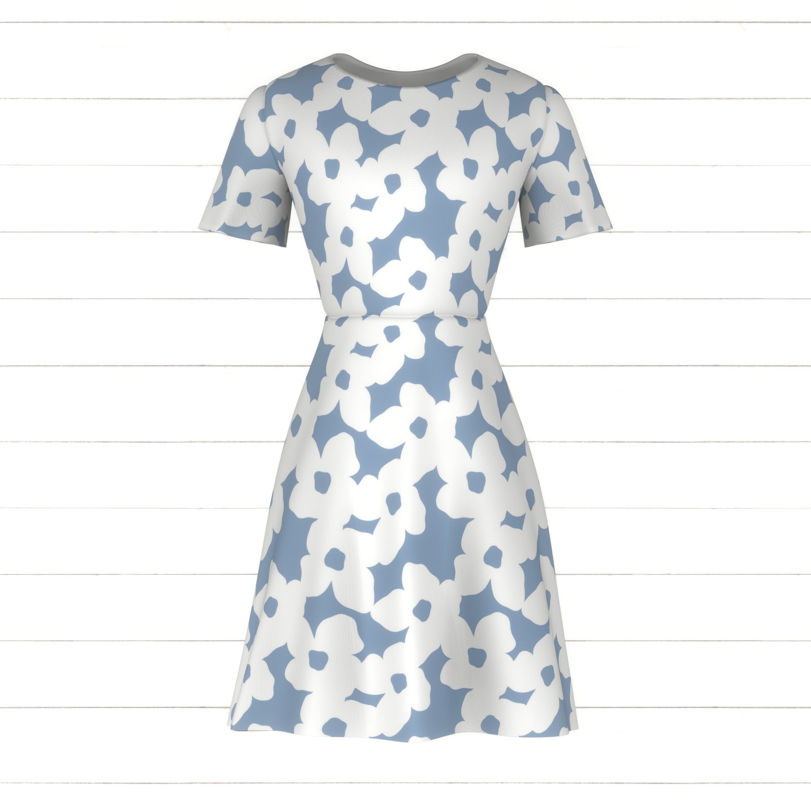 Selby (S) - White and Gray Blue by Betty Louise Studio