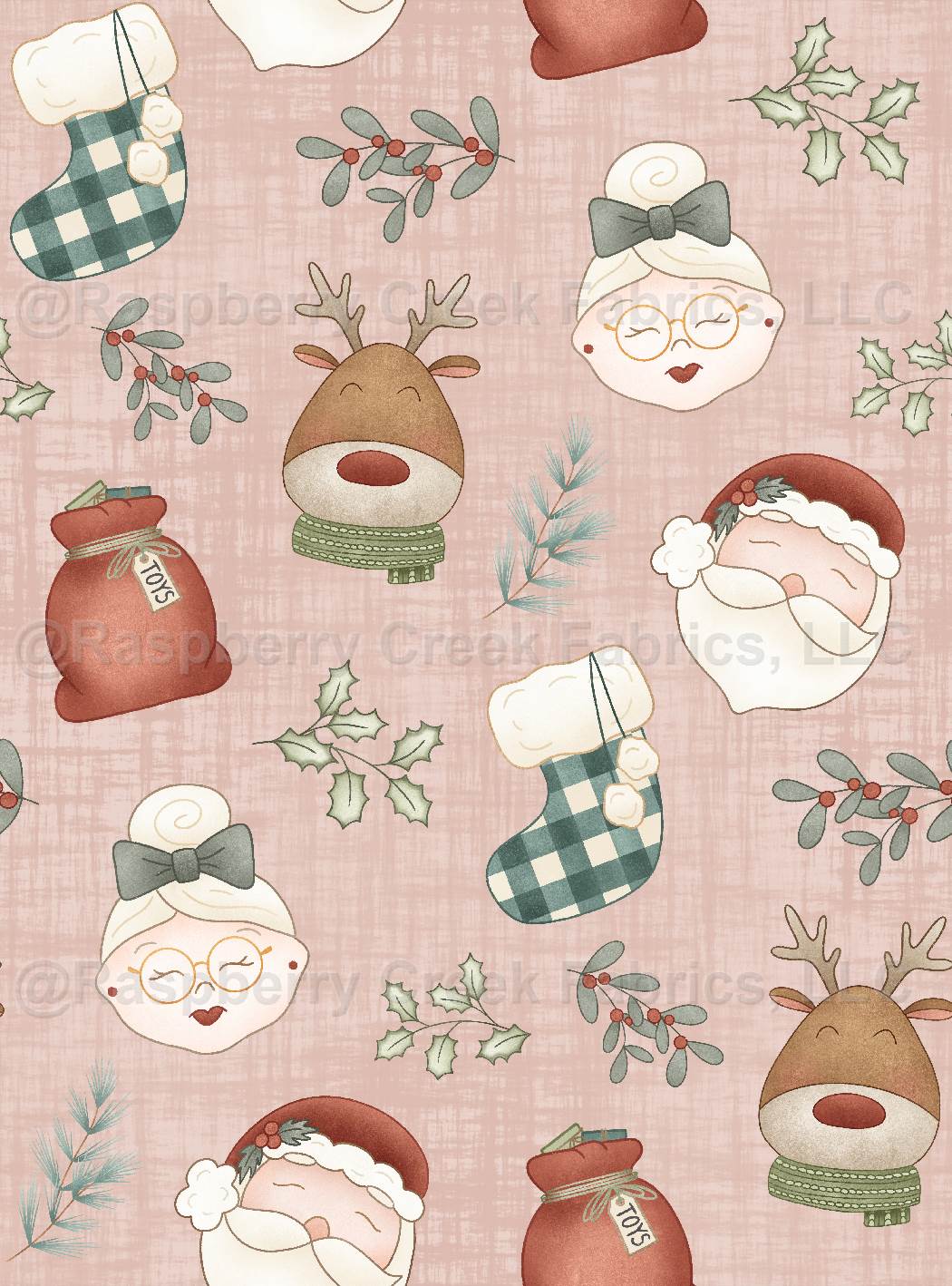 Feeling Jolly Santa Light Skin Pink