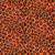 Black Preppy Leopard Print on Orange Image