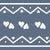 Knit Hearts - navy Image