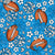 Footballs and Cheer Bows in Blue and Silver Image