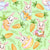 Carrot Patch Rabbits Green Image